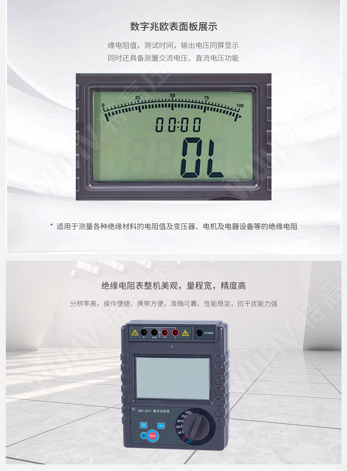 HT2671 數(shù)字兆歐表(2500V)(圖3)